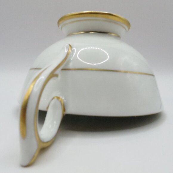 Aynsley Orphan Teacup Pink Cabbage Rose #2539 Turquoise Gold White Bone China - Picture 9 of 10